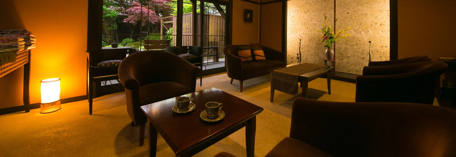 Private-use hot-spring bath at Bettei Haruki