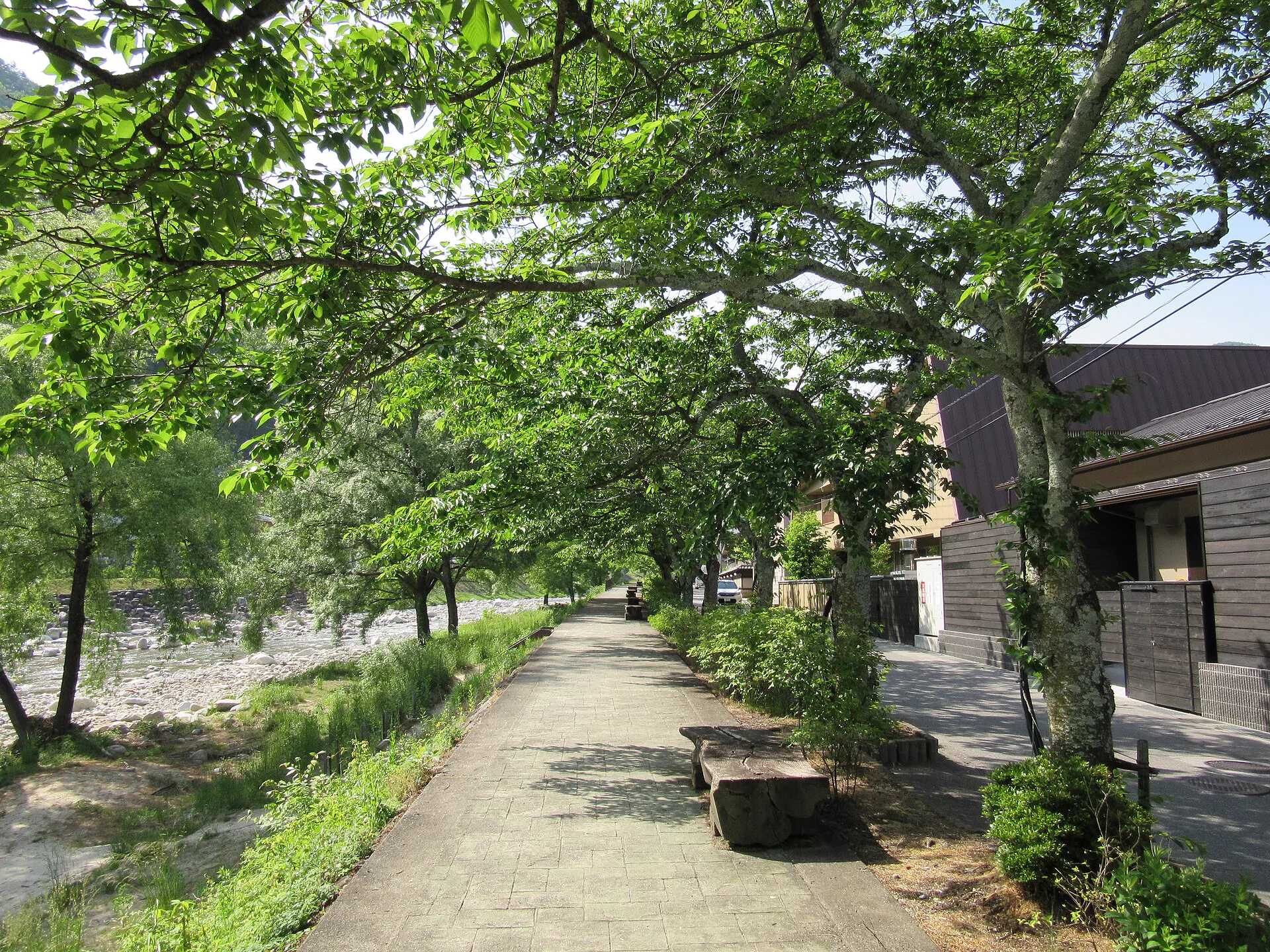 Riverside scenery in Hirugami