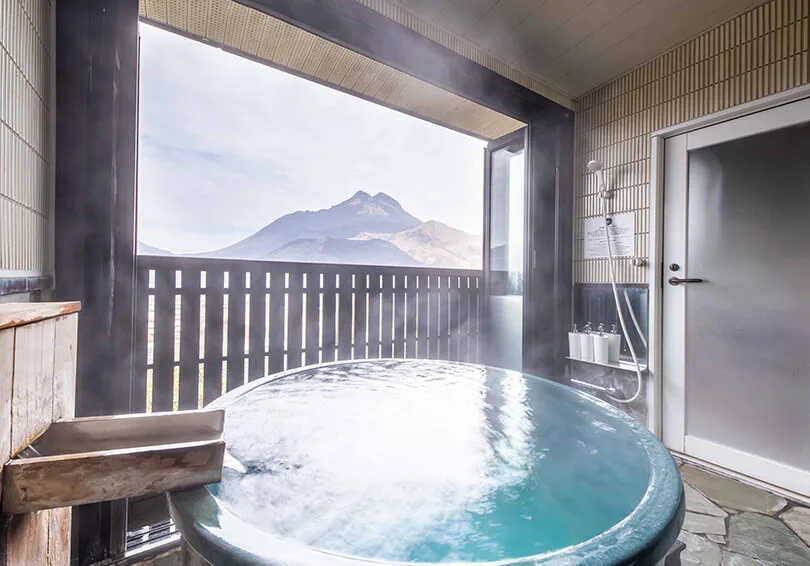 Kirara in Yufuin: Every Room Has a Private Bath with a Mount Yufu View