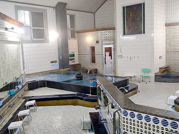 Bathing area at Minami Ikuno Onsen