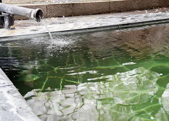 Bathing area at Issuiso